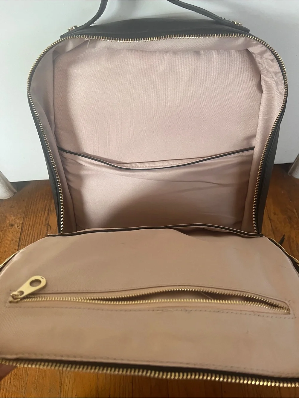Calpak Black Leather Backpack